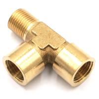 3/8" BSP Female x 3/8" BSP Female x 3/8" BSP Male Tee 3 Way Brass Pipe Fitting Connector Water Fuel Gas Valves