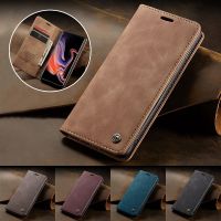 Magnetic Flip Leather Case For Samsung Galaxy S21 Ultra S20 FE S10 S9 S8 Plus S7 Edge A52 A72 A21S A51 A71 A50 A70 Wallet Cover