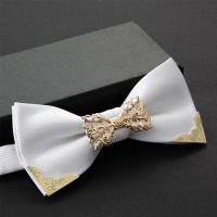 High Quality Bowtie For Men Slim Fashion Business Formal Wedding Bow Tie Butterfly Male Dress Shirt Solid Cravat with Gift Box