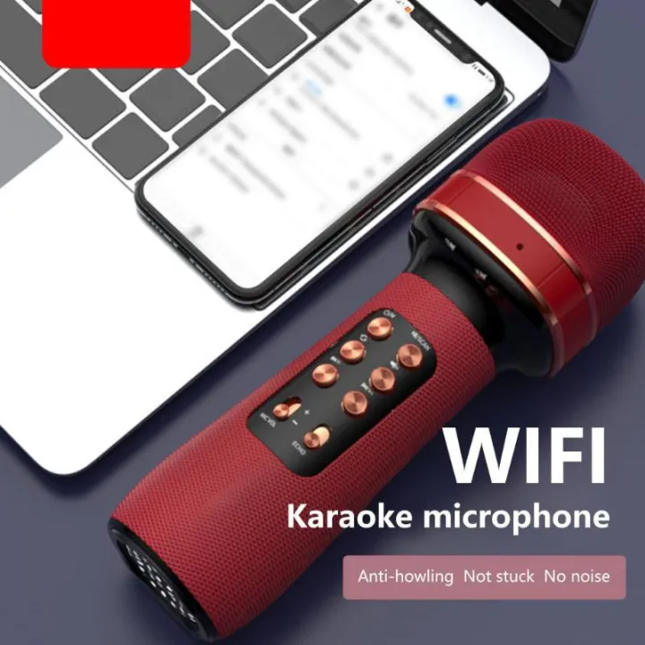 Bluetooth Handheld Microphone Karaoke High Quality Speaker Mic Singing ...