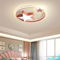 ?Xiaomi? Simple and cute childrens room bedroom lamp ceiling lamp boy girl modern LED cartoon star lamps and lanterns