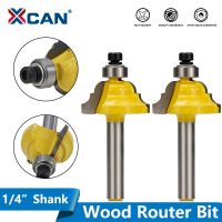 XCAN 1/4 Shank Wood Router Bit พร้อมแบริ่ง 1 นิ้วมีดเส้นเส้นผ่านศูนย์กลาง 6.35 มม. เครื่องตัดไม้กัดเครื่องมืองานไม้