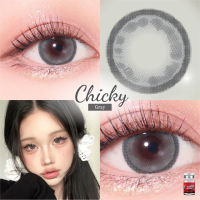 ✨ Chicky Gray ขนาดตาโต ตาหวานตัดขอบ (Bigeyes) ☀️กรองแสง uv เลนส์แท้จดทะเบียนถูกต้อง ผ่านอย.ไทย บิ๊กอายสีเทา✔️