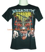 เสื้อวง MEGADETH เมกาเดธ ไซส์ยุโรป เสื้อยืดวงดนตรีร็อค เสื้อร็อค  PTA1288 ราคาคนไทย