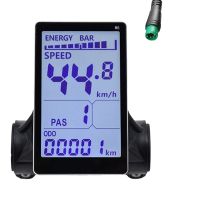 M5 Electric Bike LCD Display Meter 24V 36V 48V 60V E Scooter LCD Panel Screen Replacement For Mountain Electric Bike (6PIN)