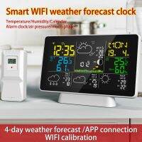 hot【DT】 Tuya WiFi Weather 4-Day Forecast Color Thermometer Hygrometer