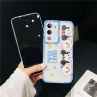 เคสสำหรับ VIVO โทรศัพท์ป้องกันลายสัตว์การ์ตูนน่ารัก V29 5G V27 5G V27e V27 Pro 5G V25 5G V25e V25 Pro 5G V23 5G V23e 5G ปลอกโทรศัพท์มือถือ TPU นิ่มใหม่ล่าสุด2023มีในสต็อก