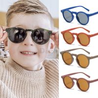 【YF】☊  Luxury Brand Baby Sunglasses Toddler Children UV400 Round Frame Goggles Outdoor Kids Infant Eyewear