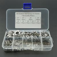 600PCS Lock Washers Set Stainless Steel 304 M2 M2.5 M3 M4 M5 M6 M8 M10 M12 Spring Lock Washer Assortment Kit