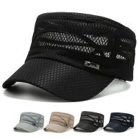 Flat-top mesh cap trendy casual quick-drying mens version of the sun hat summer breathable fashion fishing