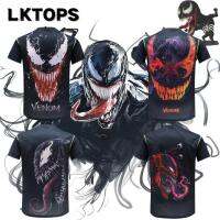 เสื้อยืดพิษเสื้อยืดพิมพ์ลายการ์ตูนอะนิเมะ LKTOPS 3D-Printed เสื้อ Marvel สุดเท่ห์สำหรับผู้ชาย