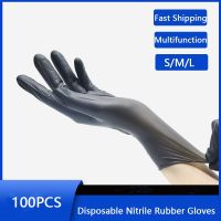 ◄✎▤ 100pcs Disposable Resistant Rubber Nitrile Work Housework Kitchen Home Cleaning Car Repair Tattoo Car Wash High Elasticity Glove