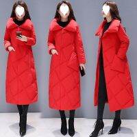 [COD] 2022 winter new womens Korean version super long to ankle bread padded jacket thick down trendy