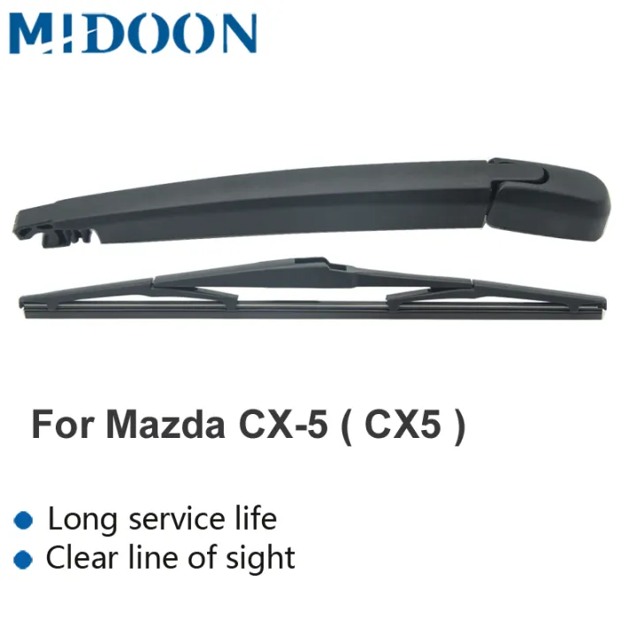 MIDOON Wiper 14" Rear Wiper Blade & Arm Set Kit For Mazda CX5 CX5 MK1