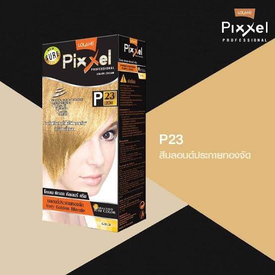 lolane-pixxel-color-cream-โลแลน-พิกเซลคัลเลอร์-p23-สีบลอนด์ประกายทองจัด