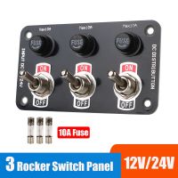 12V 24V Rocker Switch Panel 10A Fuse Protection Light Toggle Start Push Button Ignition Racing Car Accessories For Boat Marine