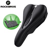 ROCKBROS Bicycle Saddle Hollow Breathable MTB Bike Silicone Seat Cushion Cover Mat Silica gel Saddles Cycling Accessories Saddle Covers