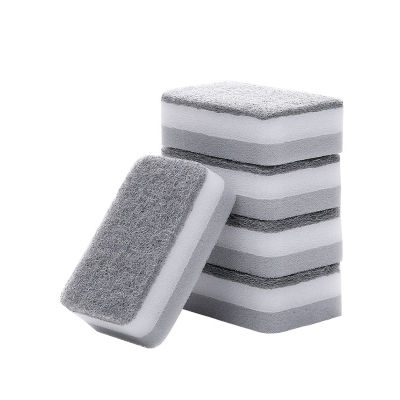 5pcs Double-sided Cleaning Sponge Scouring Pad Cleaning Cloth Household Kitchen Cleaning Tools Accessories Dropshipping Selling
