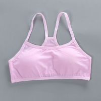 Girls Camisoles Sling Bra Crop Top Developmental Cotton Student Underwear Vest Children Sports Bra for Girls Teenage Clothing