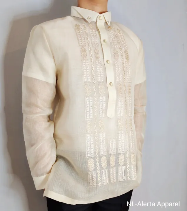 BARONG TAGALOG FOR MEN LHIGH QUALITY PURE EMBROIDERED BARONG COCOON FOR ...