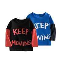 Brand Childrens Clothing Boys Long Sleeve T-shirt 100 Cotton Baby Boys Clothes Autumn Fashion Boys 2 Colors Top For 2-8 Years