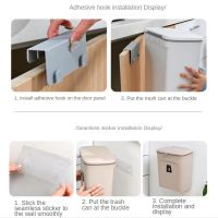 7L9L Wall Mounted Trash Can Bag Kitchen Cabinet Storage Smart Bucket Bathroom Recycling Trash Bins Trashcan мусорное ведро