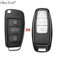 Okeytech Modified Remote Car Key Shell Cover for Audi A3 A4 A6 A8 Q2 Q3 Q5 Q7 R3 RS3 RS5 TT Key Fob Keyless Smart Start System