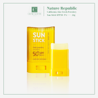 [Charlotte Seoul] Nature Republic California Aloe Fresh Powdery Sun Stick  SPF50+ 24g #KoreanMenSunStick #Whitening #Waterproof #Sunsceen #NoStickiness #Wrinkle #ครีมกันแดดกันน้ำ #กันเหงื่อ  #กันแดดแบบแท่ง