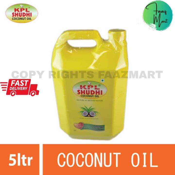 KPL SHUDHI COCONUT OIL AS PURE AS MOTHER NATURE 1LITRE,2LITRE AND 5