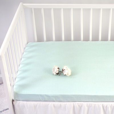 Combed Cotton Muslin Baby Fitted Crib Sheet for Newbrons Cotton Muslin Solid Bed Sheet Soft Crib Sheet For Baby Mattress Cover
