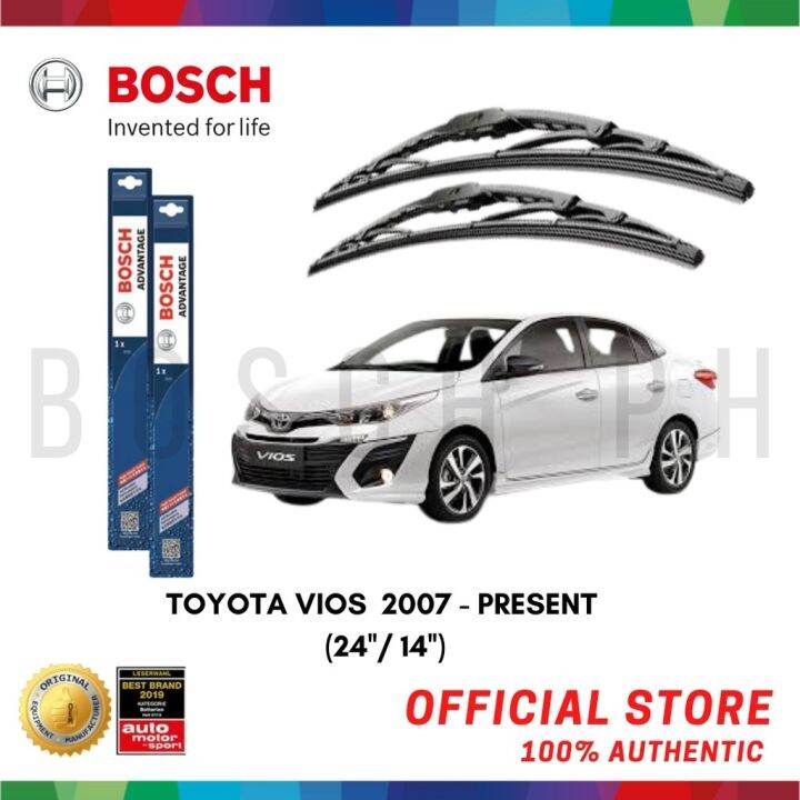 CARS Bosch ADVANTAGE Wiper Blade set for Toyota VIOS 2007 PRESENT (24