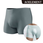 AOELEMENT Quần Lót Nam Quần Đùi Lụa Băng 3D Quần Đùi Mỏng Không Đường May