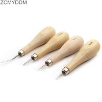 ZCMYDDM Leather Craft Wooden Diamond Rhombus Awl DIY Leather Stitching Sewing Awl Leather Craft Punch Tool 3mm 4mm 5 6mm