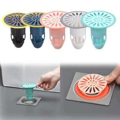 Bath Shower Floor Strainer Cover Plug Trap Silicone Anti-odor Sink Bathroom Water Drain Filter Insect Prevention Deodorant