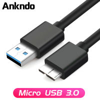 【คุณภาพสูง】Ankndo สายUSB 3.0 TO Micro B สำหรับ External Hard Drive HDD 1M