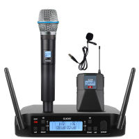 NTBD 500-599MHz GLD-BET87 Professional Wireless Microphone Dual Channel Speech Teaching Stage Performance Headset Lavalier