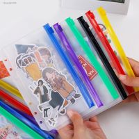 ✘ A5 A6 6-Hole Loose-Leaf Notebook PVC Zipper Bag Bill Handbook Storage Bag Budget Planner Stationer Binder Files Reports Binder