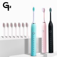 HOKDS GeZhou Sonic Electric Toothbrush Rechargeable IPX7 Waterproof Toothbrush for children 18 Mode Travel Toothbrush 16 Brush Heads