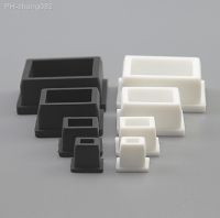 Black/White Square Silicone Rubber End Caps T Type Blanking Plugs Tube Box Section Insert Seal Stopper