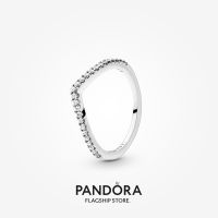 Official Store Pandora Sparkling Silver Wishbone Ring