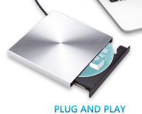 USB 3.0 DVD Burner Aluminum Alloy External CD Player Slim Portable Optical Drive For Notebook LaptopWindows