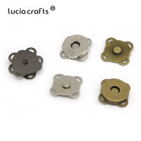 Lucia งานฝีมือ 5 คู่/ล็อต 10/14/18 มม.หัวเข็มขัดแม่เหล็กโลหะ Snap Fasteners ปุ่ม DIY เย็บเสื้อผ้าอุปกรณ์เสริมวัสดุ G1209-Mengzone