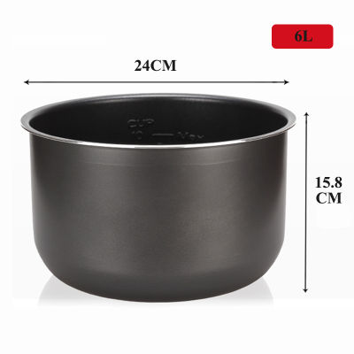Electric Pressure Cooker Liner4L5L6L Non-stick Rice Pot Gall Black Crystal Inner accessories cookware Parts cooking suit Midea