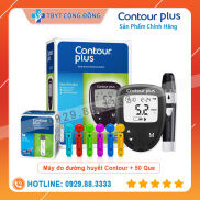 Máy đo đường huyết Contour Plus + Hộp 50 que  Bảo Hành Trọn Đời