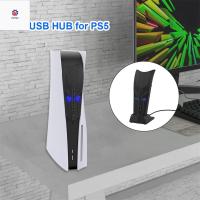 ระบบพัดลมทำความเย็นความเร็วสูง P9YN2สำหรับ PS5 PS4ขยายฮับ USB 4พอร์ต USB พอร์ตรางช่องยูเอสบีตัวแปลงฮับยูเอสบีฮับขยาย USB