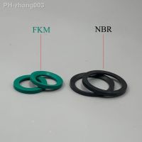 ED22 M22x1.5 19.6x24.3x1.5 19.6x24.3x1.5 Black NBR Green FKM Fluororubber Rubber DIN3869 Trapezoidal O Ring Washer Gasket Seal