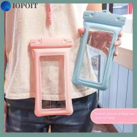 IOPOIT พร้อมสายรัด เคสโทรศัพท์โทรศัพท์ กันน้ำกันน้ำได้ พีวีซีพีวีซี กระเป๋าสำหรับว่ายน้ำ ใต้น้ำ 7.2นิ้วค่ะ กระเป๋าใส่โทรศัพท์ สำหรับ iPhone