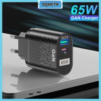 SQMETR USB ชาร์จเร็วแบบสากล QC 3.0 PD 65W Type C อะแดปเตอร์ชาร์จในรถยนต์ GaN