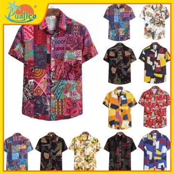 Mens floral hot sale holiday shirts