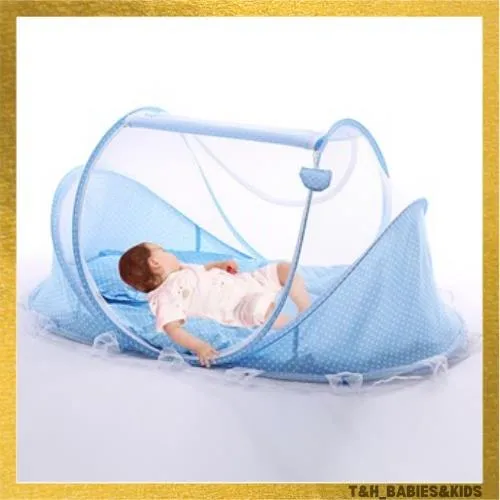 【TH.Baby】Baby Foldable Bed Anti Mosquito Net Crib installation Lazada PH
